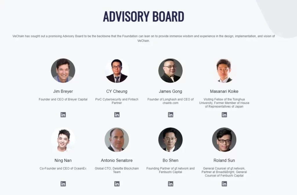 وی چین VET 3 Advisary Board