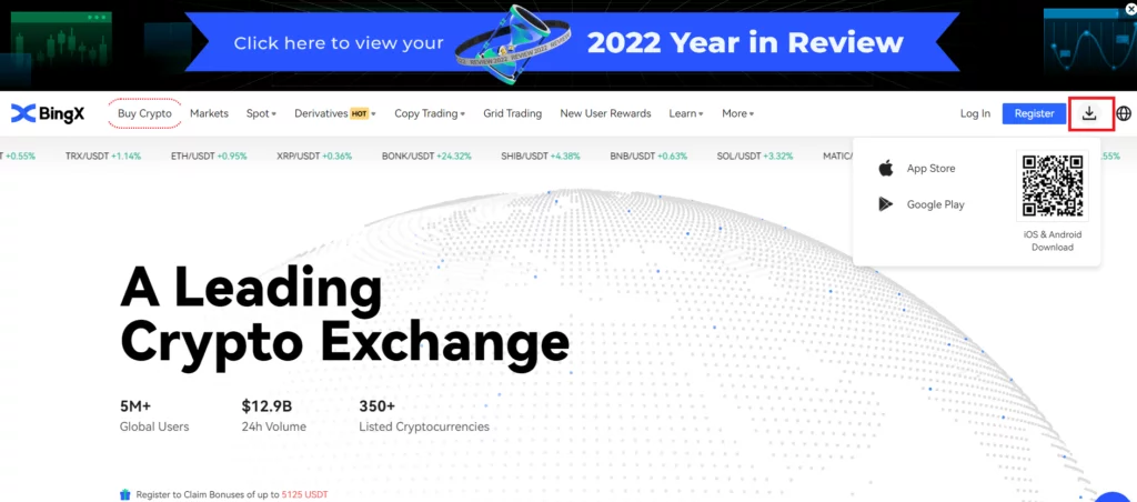 صرافی بینگ ایکس BingX 10 Screenshot 2023 01 16 143818 1024x452 1