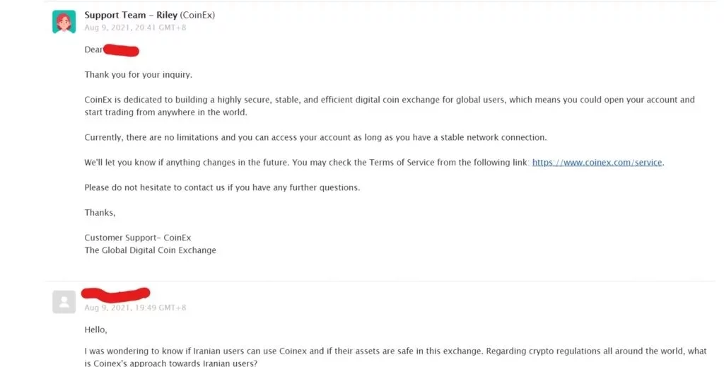 صرافی Coinex کوینکس 13 coinex support LI 1024x519 1