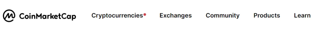 کوین مارکت کپ 3 coinmarketcap menu 1024x95 1