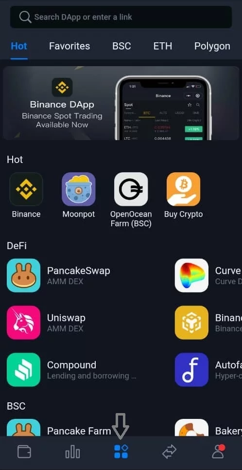 کیف پول سیف پال Safepal 11 dapp