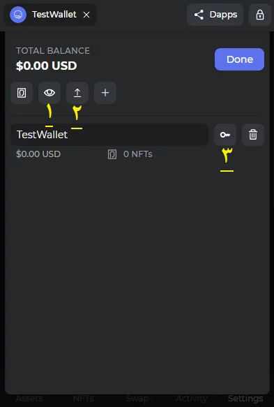 export private key 2 1
