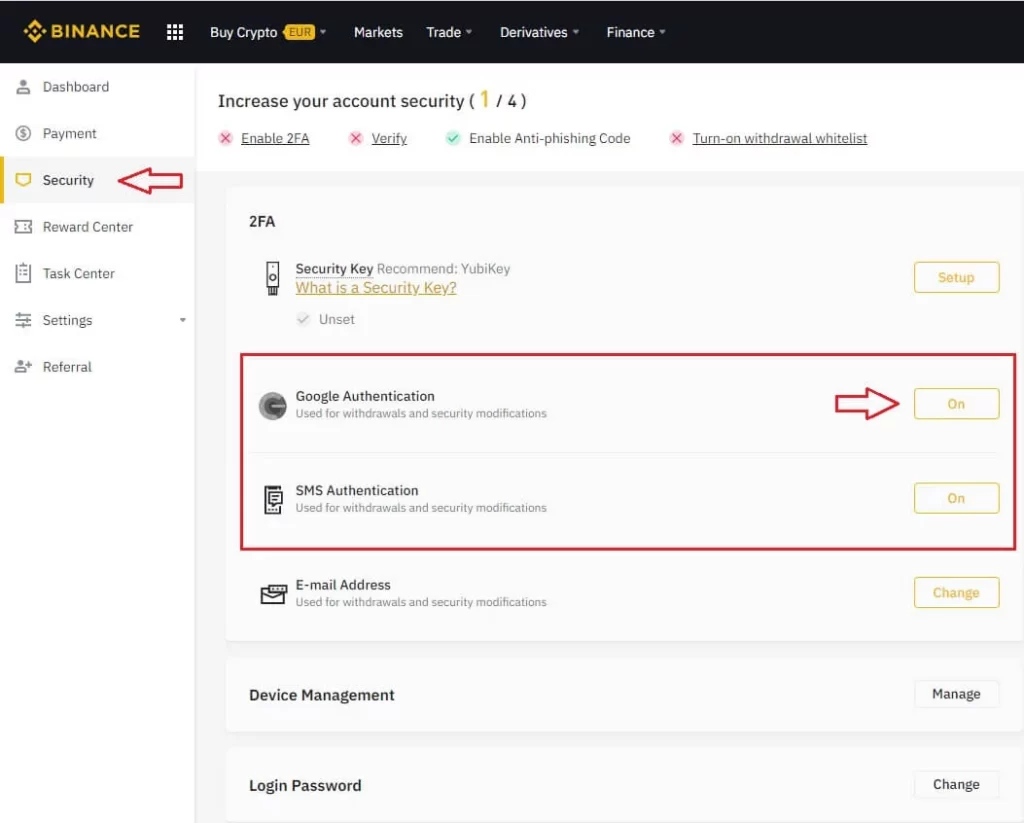 آموزش کار با Google Authenticator 2 ga binance
