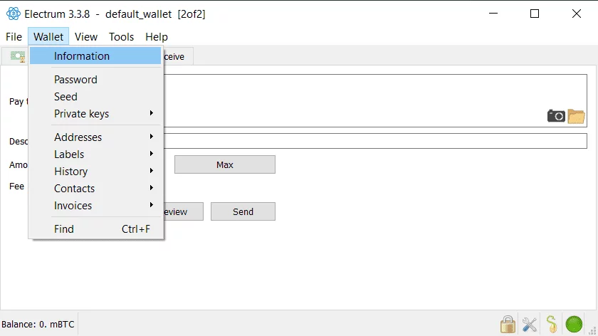 چند امضایی + کیف پول الکتروم Electrum 24 image 1 3