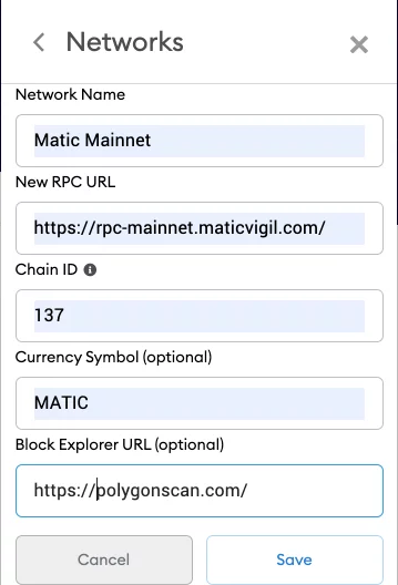 صرافی کوییک سواپ 5 metamask settings mainnet