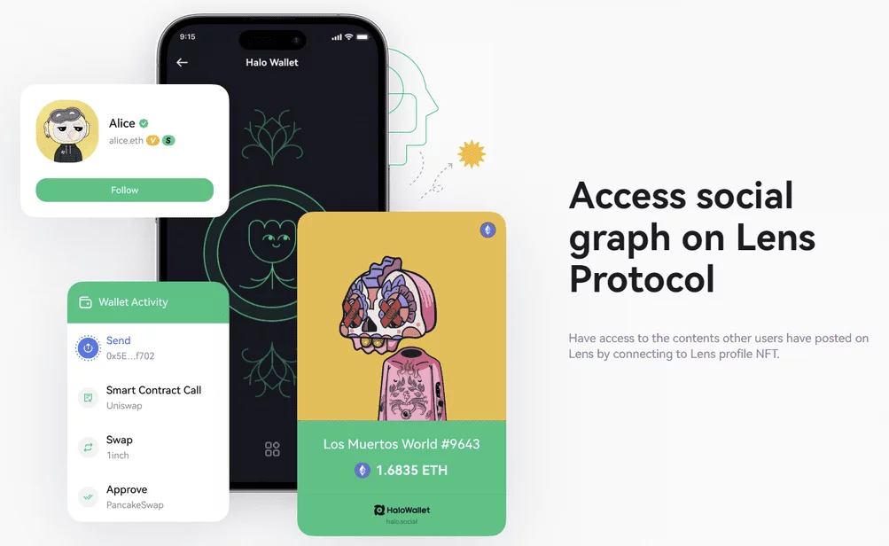کیف پول هالو والت Halo Wallet چیست؟ 10 social graph in halowallet