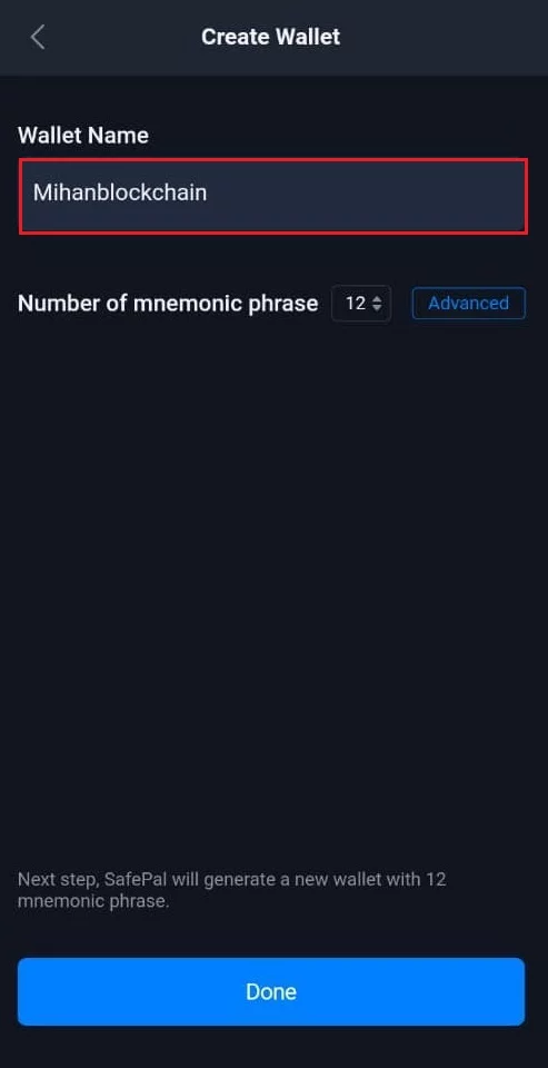 کیف پول سیف پال Safepal 5 wallet name