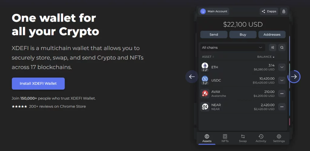 کیف پول ایکس دیفای 