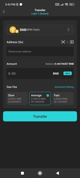 zecrey transfer asset
