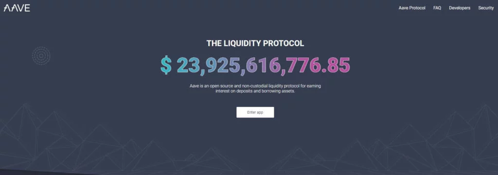 استخراج نقدینگی چیست؟ 7 Aave – Open Source DeFi Protocol 1 1024x360 1