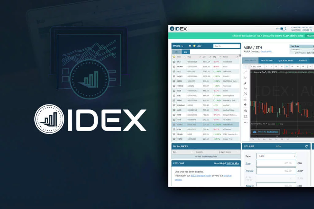 صرافی IDEX 1 آیدکس IDEX